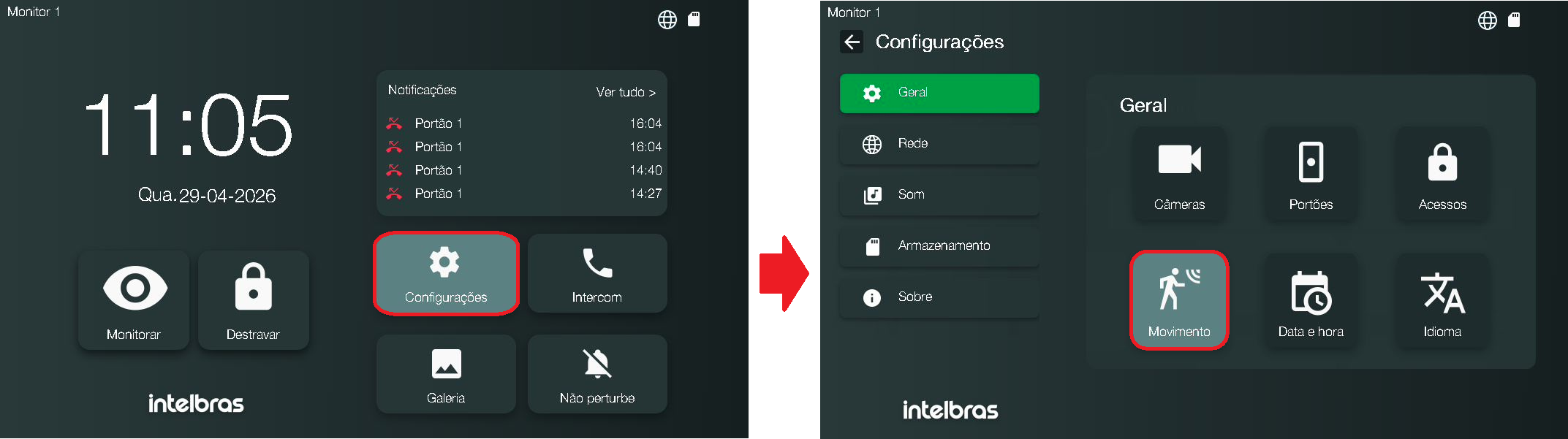 Tela config movimento 1